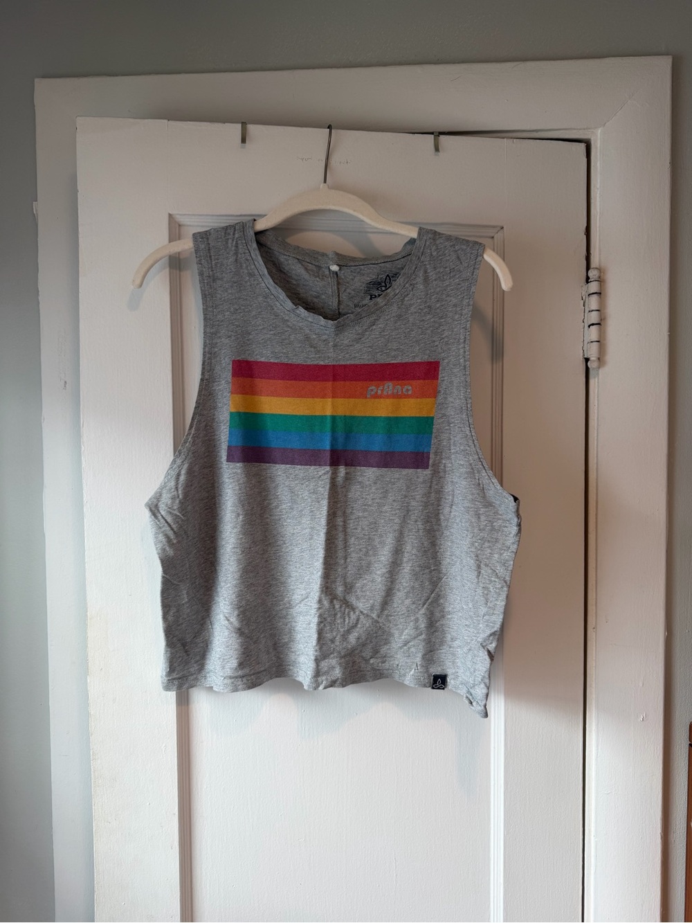 Prana Pride rainbow boxy muscle athletic tank